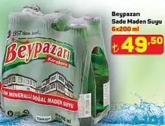 BEYPAZARI SADE MADEN SUYU 6X200 ML fiyat ve kampanya bilgisi